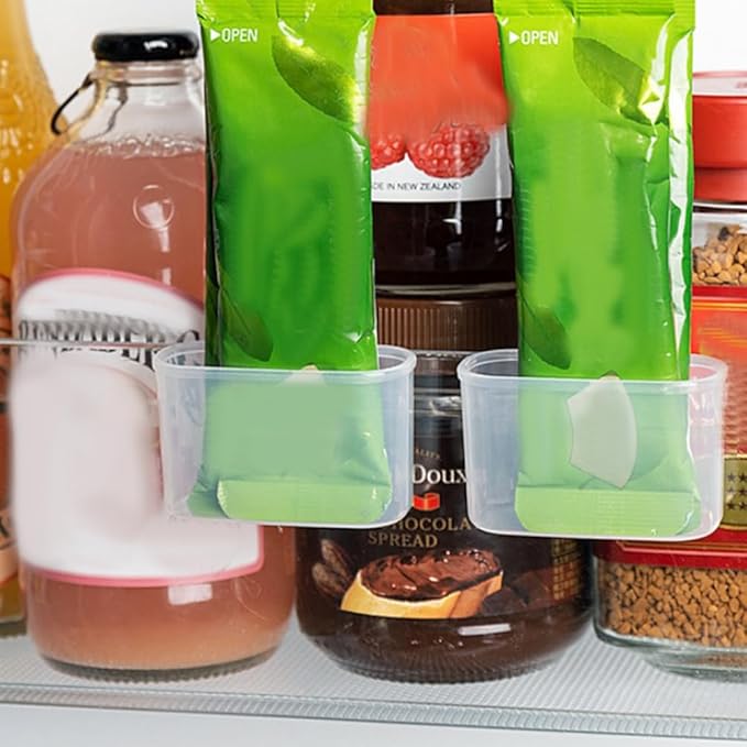 4pcs Refrigerator Side Door Box Refrigerator Side Door Hanging Organizer Snack Rack Organizer Spices mini food containers Fridge Sauce Bag Organizer pp desktop storage box