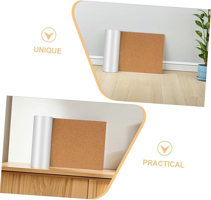 Housoutil Cork Drawer Liners Roll Non-Slip Clean Shelf Liner for Kitchen Cabinets and Bathroom Drawers Flexible Eco-Friendly Noise Reduction Material