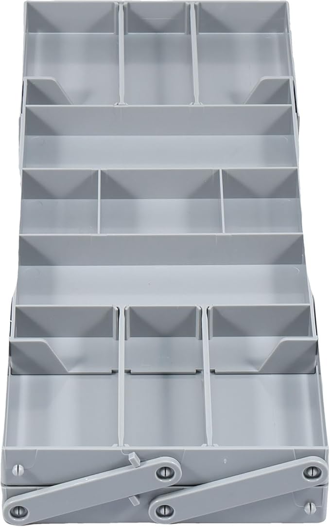 Multi Level Drawer Organizer,Collapsible Drawer Organizer,2/3 Drawer Organizer Multi Level Drawer Organizer with Adjustable Compartments Versatile Expandable Desk Organizer Trays (A)
