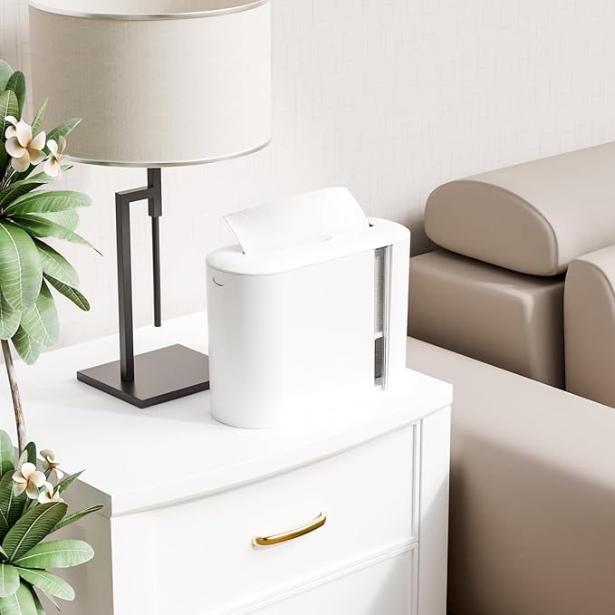 Yieach Touchless Paper Towel Dispenser for Countertop,Home,Bathroom and Kitchen,White Commercial Multifold Paper Towel Dispenser for Z-fold,Folded,Trifold,Napkin,C fold,Tri Fold Hand Towels Holder