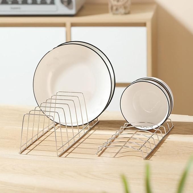 KESYOO Stainless Steel Dish Drying Rack Bowl Drainer Rack Kitchen Tableware Drain Countertop Storage Organizer for Kitchen Sink