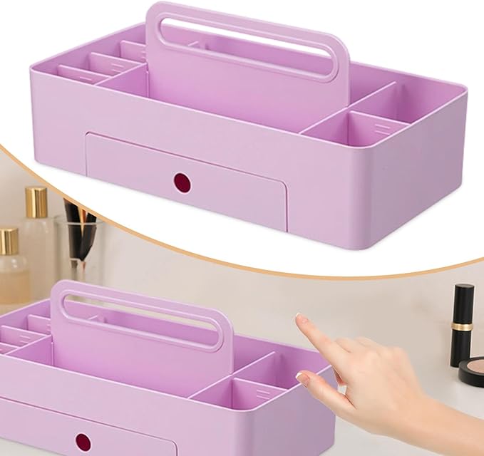 Storage Organizer Sectional Tote Tray Container Makeup Organizer for Shampoo Conditioner Cabinet Crafts Soap Dispenser