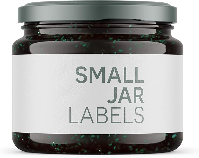 Dashleigh 1x5 Inch Waterproof Labels - (70 Pack) - Printable Vinyl Full Wrap Labels for 1 oz Jars, 2 oz Bottles, Cosmetics & Inkjet Printers