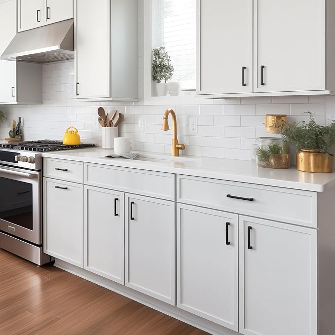 2-in-1 Pull-Out Trash Can Cabinet Solid Wood Frame Freestanding Dual Bin Storage & Organizer Drawer Soft-Close,Shaker & Newtown Style for Kitchen (NT-Origami White, 18" W x 24" D x 34.5" H)