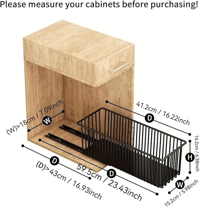AmoiChic Under Sink Organizer, 2 Pack Pull Out Cabinet Organizer Slide Out Sink Shelf Cabinet Storage Shelves, Storage for Kitchen Bathroom, Black