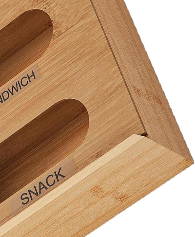 Baggie Organizer For Drawer, Easy Access, 32.5x30.5x7.5cm, Food Storage Bag Organizer, Storage Bag Container, Lightweight Design, For Gallon Quart Sandwich Snack