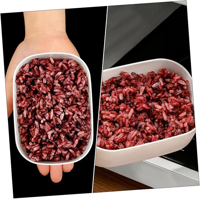 8pcs Airtight Rice Storage Containers Fridge Organizer for Coarse Cereals and Snacks Portable Food Preservation Boxes for Freezer and Kitchen Organization
