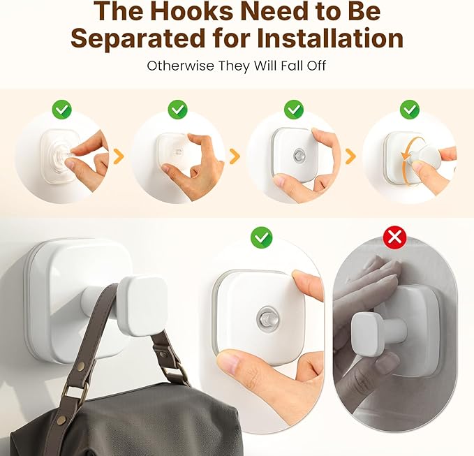 Zrpot 3 PCS Bathroom Hooks for Towels, Suction Cup Hooks for Shower, Door Hooks for Hanging Robe Loofah Removable Wall Hooks for Kitchen Glass Window White