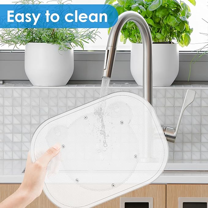 Lazy Susan Turntable Organizer for Refrigerator 360 Degree Rotating Storage Rack Clear Rectangular Turntable Storage Tray Rotating Spice Rack for Kitchen Cabinet Countertop Pantry