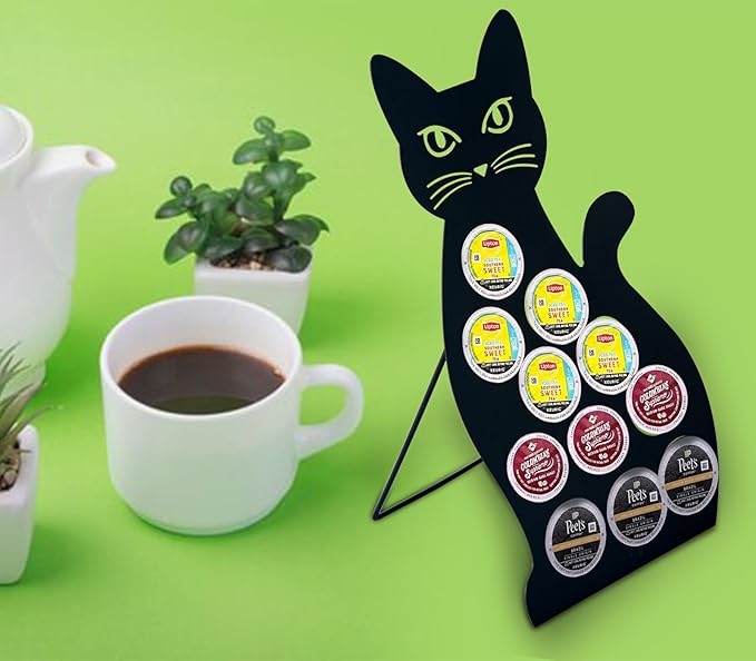 Cat Coffee Pod Holder For K Cup Holder Black Coffee Pod Organizer K Pod Holder For Counter