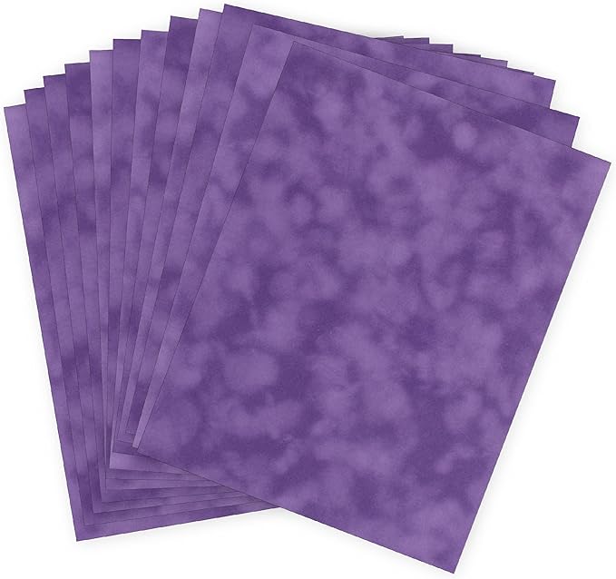 S.E.I Eggplant Velvet Paper, Felt Fabric For Drawer and Jewelry Box Liner, 8.5" x 11" - 12 Sheets