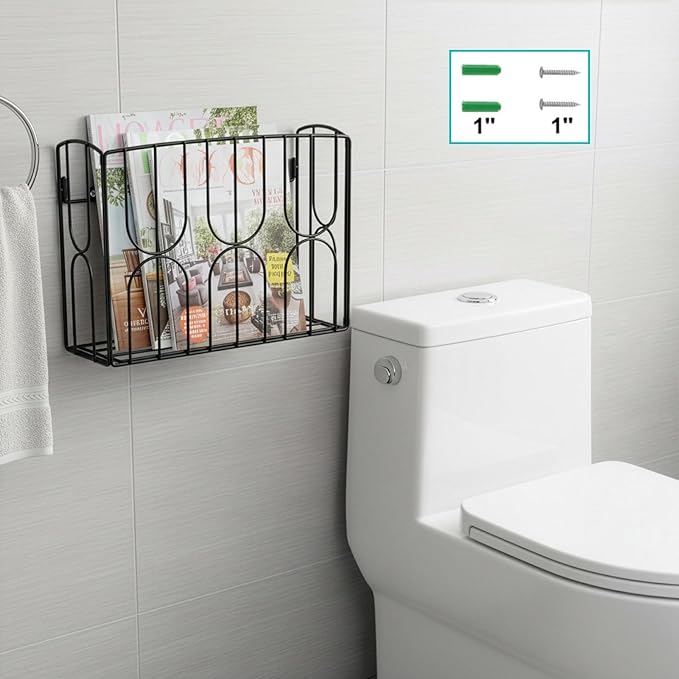 DEAYOU Kitchen Wrap Organizer Rack Wall Mount, Cabinet Door Storage Basket, Sturdy Metal Aluminum Foil Holder for Sandwich Bag, Wax Paper, Plastic Wrap, Food Bag, Cutting Boards, Black