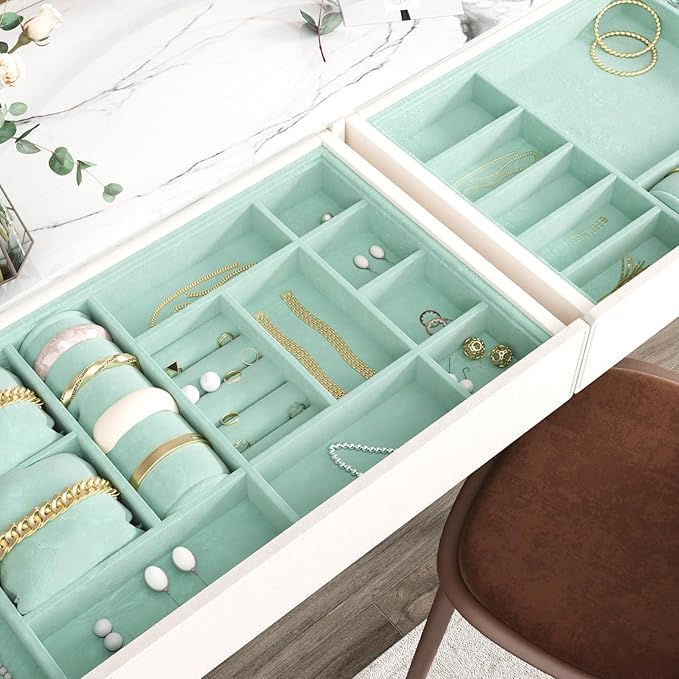 CHIHUT Mint Green Velvet Drawer Liner Roll - 12''x100'' Thick Velvet Fabric - Self Adhesive, Peel & Stick, Jewelry Box Lining, Drawer Liner, Wallpaper