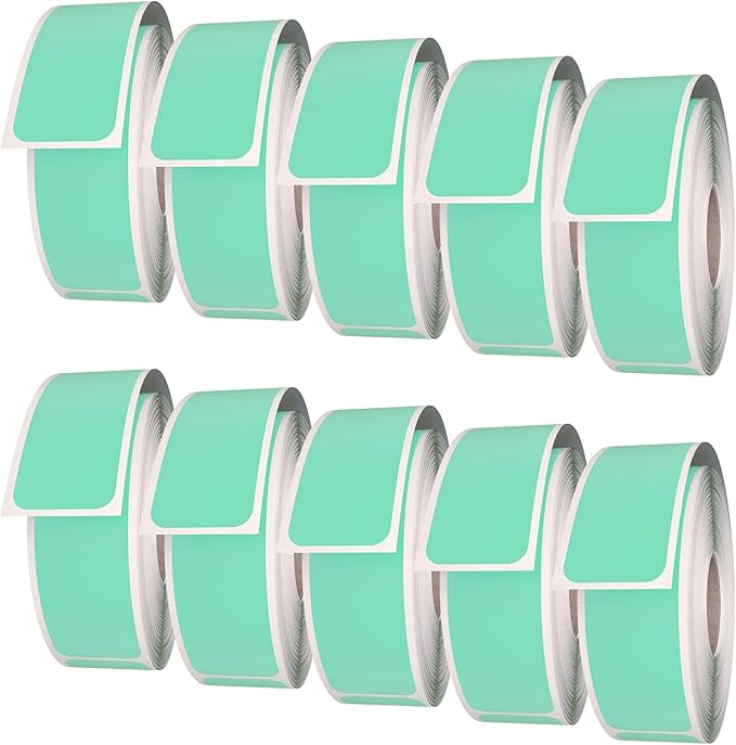 Royal Green Rectangular Color-Coding Labels 3x1-20 Sticker Rolls (75mm x 25mm) - 5000 Pack