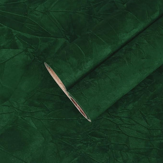 CHIHUT 12''x100'' Green Self Adhesive Velvet Flocking Liner Sheet Soft Felt Fabric Velvet Drawer Liner Roll Thick Removable Velvet Fabric Peel and Stick Contact Paper for Jewelry Box Lining DIY