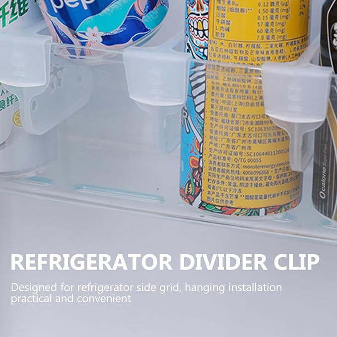 VICASKY 25pcs Pp Refrigerator Partition Board Fridge Drawer Divider Adjustable Kitchen Food Storage Organizer for Pantry and Fridge Sorting