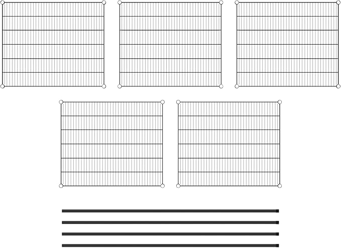 Commercial NSF Listed Black Epoxy Stationary Wire Shelving Kit 30" x 36" x 74", with 5 Shelves Perfect for Warehouse, Walk-in Refrigerator, Freezer, Grocery Store, Restaurant, Dishroom
