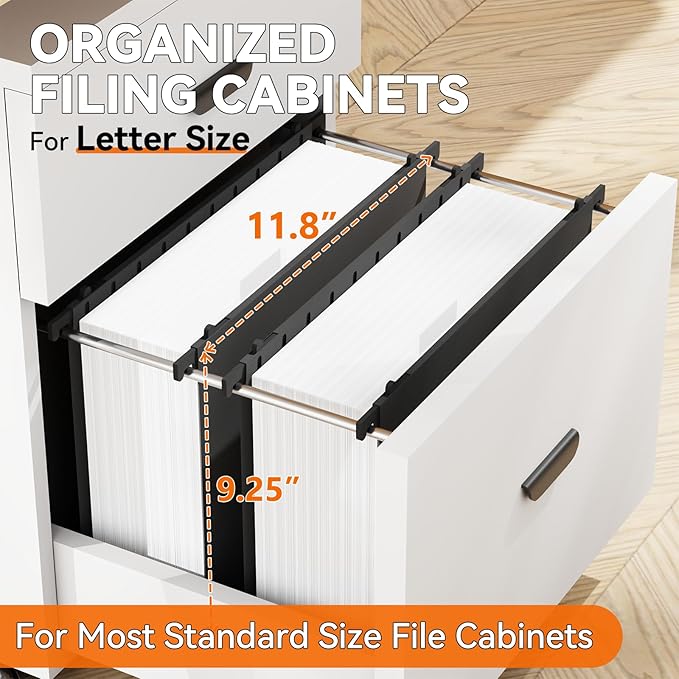 Plastic Extra Capacity Hanging File Folder Letter Size,Heavy Duty 3 inch Expansion,Reinforced Black Large Hanging Folders,Adjustable Tabs,Filing Cabinet Folders for Bulky Files Office,12 Pack