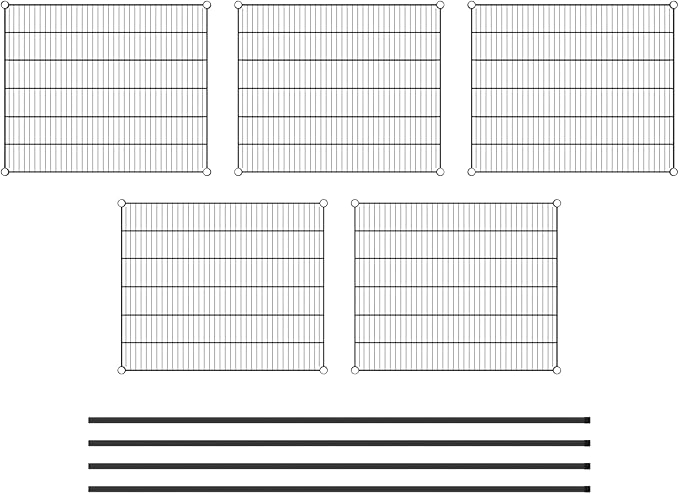 Commercial NSF Listed Black Epoxy Stationary Wire Shelving Kit 30" x 36" x 86", with 5 Shelves Perfect for Warehouse, Walk-in Refrigerator, Freezer, Grocery Store, Restaurant, Dishroom