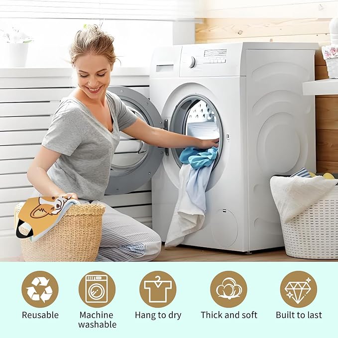 Plastic Bag Holder, Wall Mount Grocery Bag Organizer, Funny Hanging Trash Bag Storage Dispenser for Home Kitchen Cute Corig