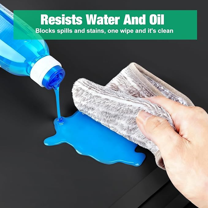 Aisslro Under Sink Mat 22" X 19", Waterproof Silicone Under Sink Mats for Kitchen, Anti-Leak Shelf Liner & Cabinet Protector with Raised Edge, [BPA Free] Bathroom Tray Home Organizer, Black