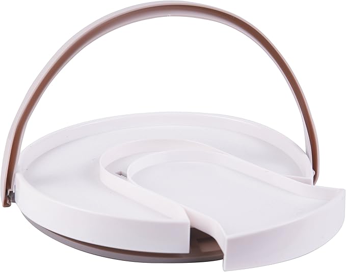 PMLAND 11 Inch Lazy Susan Turntable Spice Organizer Slide Out Shelve Kitchen Pantry, Cabinet, Countertops (White)