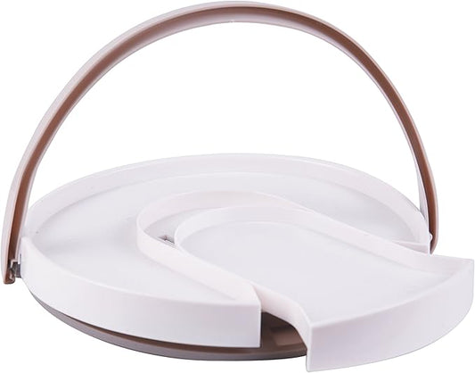 PMLAND 11 Inch Lazy Susan Turntable Spice Organizer Slide Out Shelve Kitchen Pantry, Cabinet, Countertops (White)