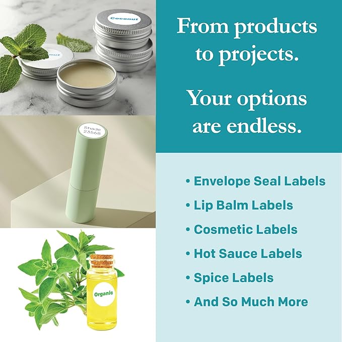 Premium Label Supply White Sticker Round Labels – 0.75" Circle – Laser/Inkjet Compatible – (108 per Sheet), 500 Sheets – 54,000 Total Adhesive Labels