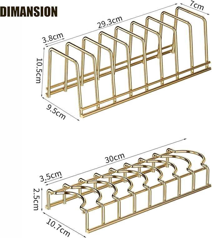Small Bowl Drainer,Stainless Steel Bowl Drying Rack for Kitchen Counter Organizer Storage, Storage Shelf, Chrome (2 dish racks(gold))