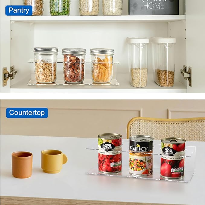 4 Pack Water Bottle Organizer for Stanley 40 oz Tumbler, Water Bottle Holder for Cabinet, Cups/Bottles/Cans Holder Storage