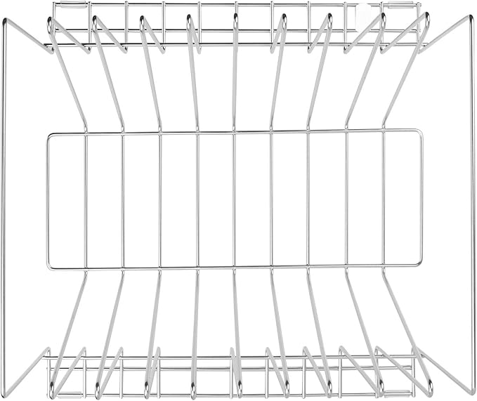 Thirteen Chefs Stainless Steel Cutting Board Rack - Ten 1" Slots fits Baking Sheets, Pans and Lids - Commercial Grade Organizer and NSF Stamped for Restuarants and Kitchens