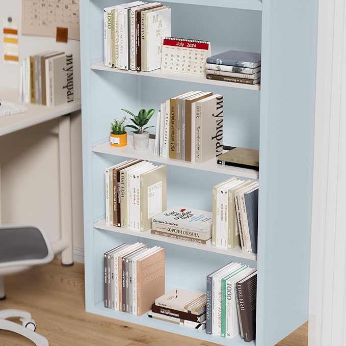 SANNO Space-Saving Closet Shelf Organizer, Adjustable 17-31" Tension Shelf with Heavy-Duty Adhesive - DIY Expandable Shelf Dividers for Cabinet, Pantry, Wardrobe, Kitchen, 3 Pack