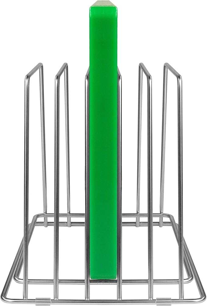 Thirteen Chefs Professional Kitchen Cutting Board Organizer, 1" Slot Stainless Steel Rack Fits Baking Sheets and Pans, NSF Approved for Commercial Restaurants