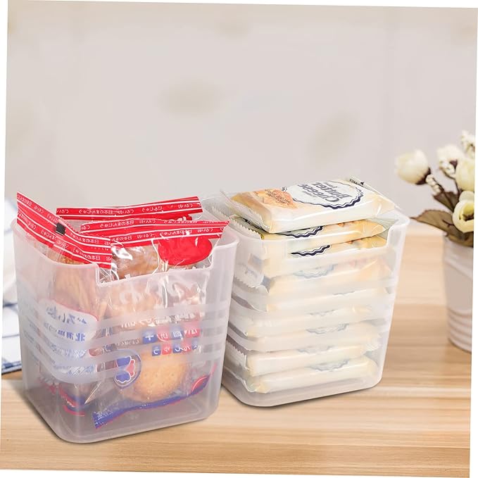 ULTECHNOVO 4pcs Refrigerator Storage Box Bins Condiment Organizer Kitchen Pantry Organizer