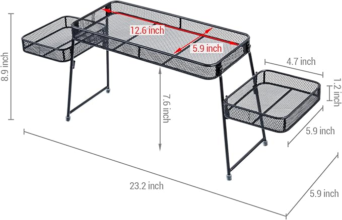 MyGift Over The Sink Shelf Black Metal Organizer Rack, 3 Tiered Bathroom or Kitchen Sink Storage Display Caddy