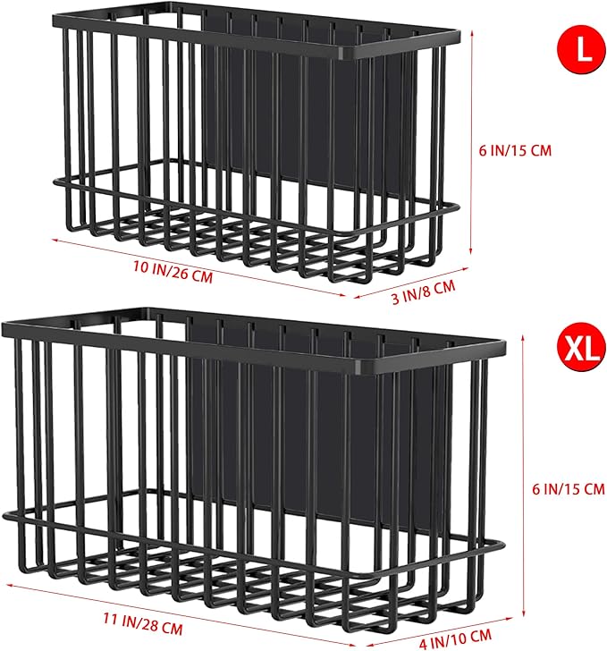 Buyyyit Magnetic Basket Fridge Lint Bin Dryer Ball Holder Laundry Room Organization Home Storage for Class Office School