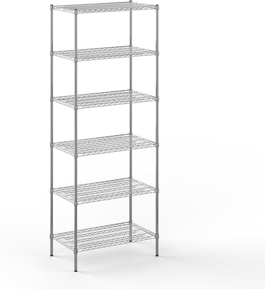 21" Deep x 36" Wide x 96" Height Wire Shelving Kit | 6-Tier | NSF Commercial Storage Rack Unit