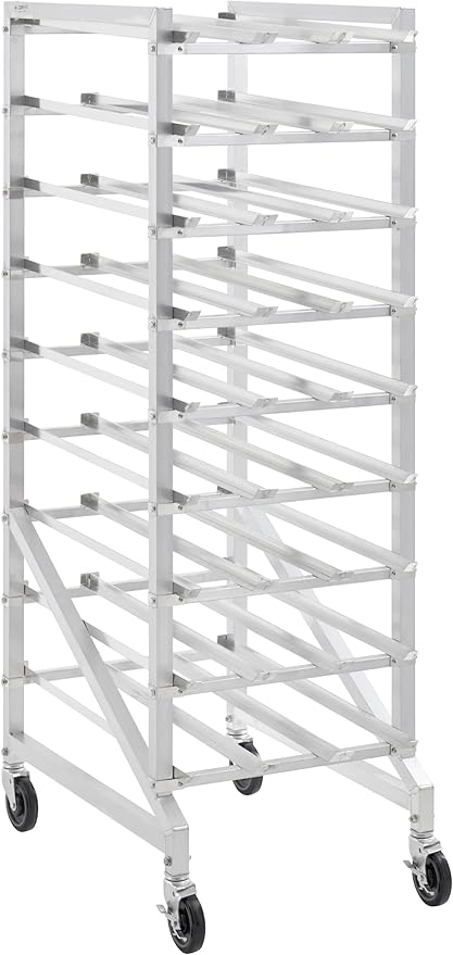 Full Size Mobile Aluminum Commercial Can Rack - Knocked Down (32L-042)