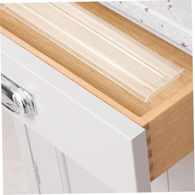 4pcs Dividers for Household Organization Diy Plastic Storage Separators for Kitchen Bedroom Office Sturdy Transparent Drawer Partition System