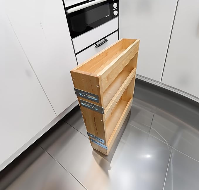 ELYSIAN New 5 inch Width Pull Out Kitchen Slim Storage Cabinet Spice Rack Home Organizer 2025