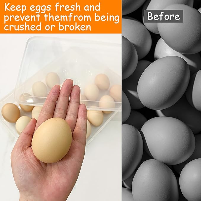 3Pack Egg Trays,Deviled Egg Containers with Lid,Egg Container Carrier,Refrigerator Portable Egg Trays for 72 Eggs Storge Holder Easter Day Thanksgiving Party Home Kitchen Supplies