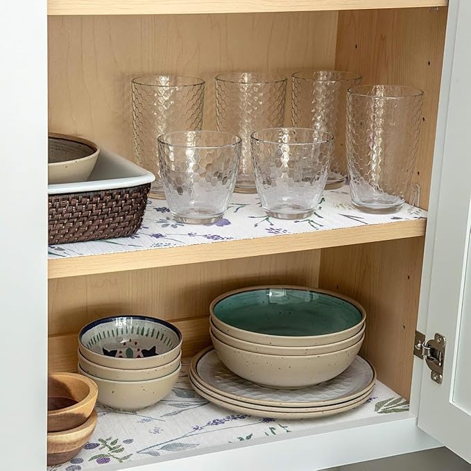 Non-Slip Shelf Liner for Kitchen Cabinets Non Adhesive Strong Grip Drawer Liner,12In x 10Ft,Waterproof Kitchen Cabinet Liner for Shelves,Refrigerator,Dresser,Cupboard Liners,Easy to Clean