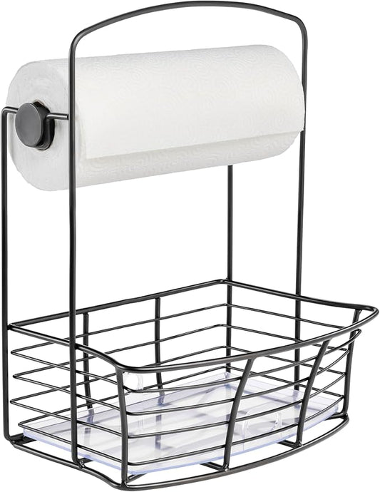 Polder Countertop Storage Bin with Paper Towel Holder