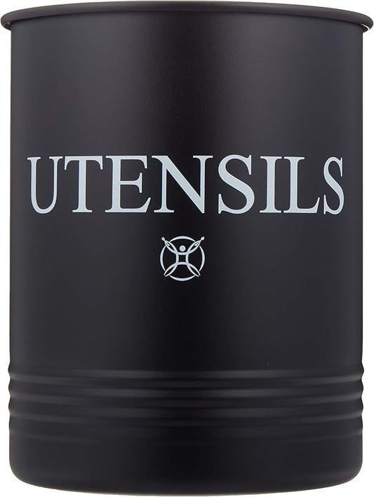 Utensil Holder Large Crocks Kitchen (black)