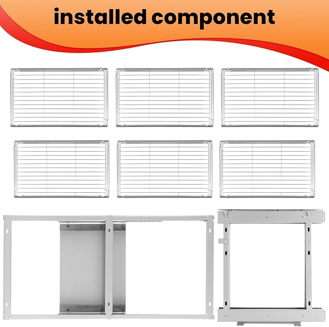 17" W Pull Out Blind Corner Cabinet, Heavy Duty Blind Corner Cabinet Pull Out Shelves,Soft Close Magic Corner with 6 Basket