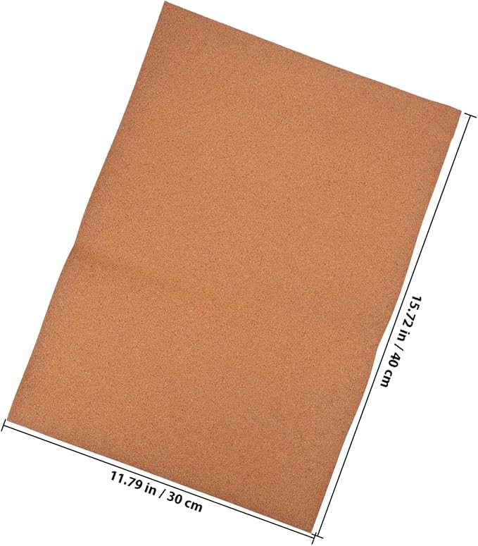 Veemoon Cork Drawer Liner for Kitchen Cabinets and Shelves, 30X40Cm High-Density Moisture-Resistant Cork Sheet, Anti-Shock Shelf Liners for Home Organization, 2pcs