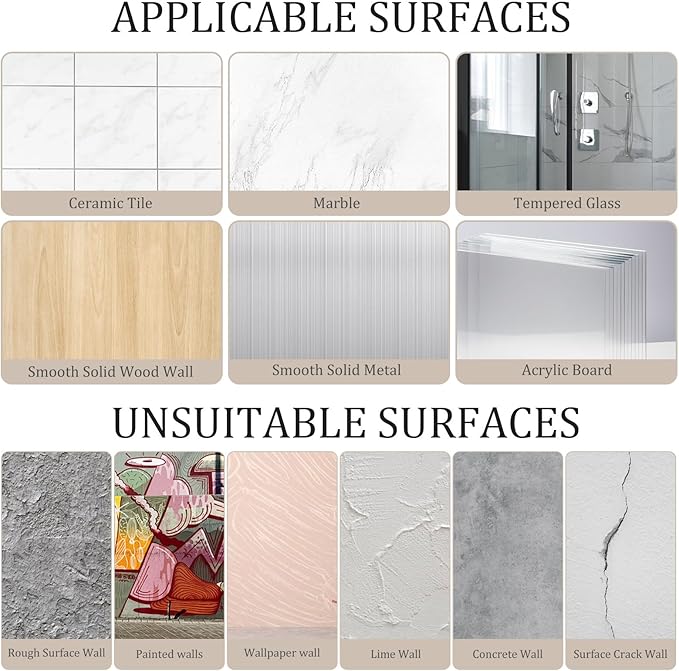 Uten Adhesive Hooks for Hanging 10 Pack, Heavy Duty Wall Hooks 11 lbs, Self Adhesive Waterproof Sticky Robe Towel Transparent Hooks for Home, Bathroom, Kitchen, Outdoor