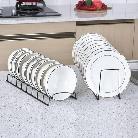 Small Dish Drainer,Stainless Steel Bowl Drying Rack for Kitchen Counter Organizer Storage, Storage Shelf, Black, Silver, DTB-200