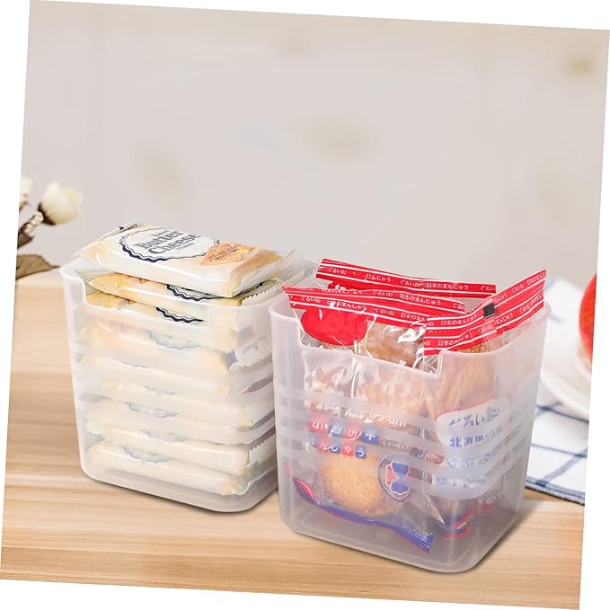 LIFKOME 2pcs Translucent Refrigerator Door Organizer Bins Vertical Storage for Fruits Vegetables and Condiments Food-Grade Space-Saving Design for Home Kitchen