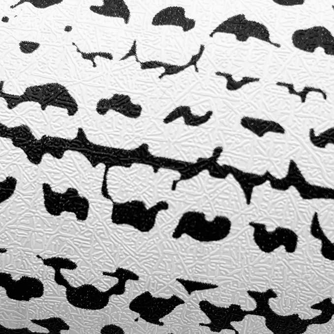 Yifasy Black and White Shelf Liner 9.8 ft Roll Peel and Stick Wallpaper Decor Wall Furniture Drawer Lining Paper Waterproof 17.7 Inch Wide (S-118.1x17.7 Inch)